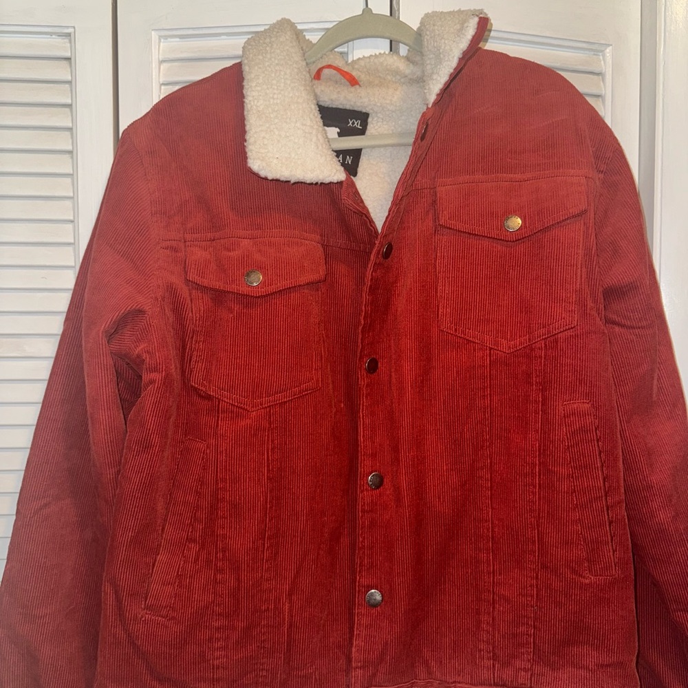 American Stitch Red Lightweight Corduroy Jacket